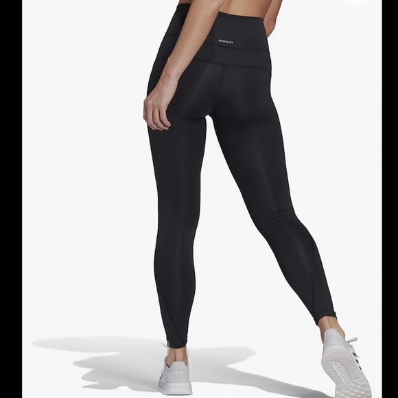 EUC Black Adidas Aeroready Leggings - Picture 2 of 6